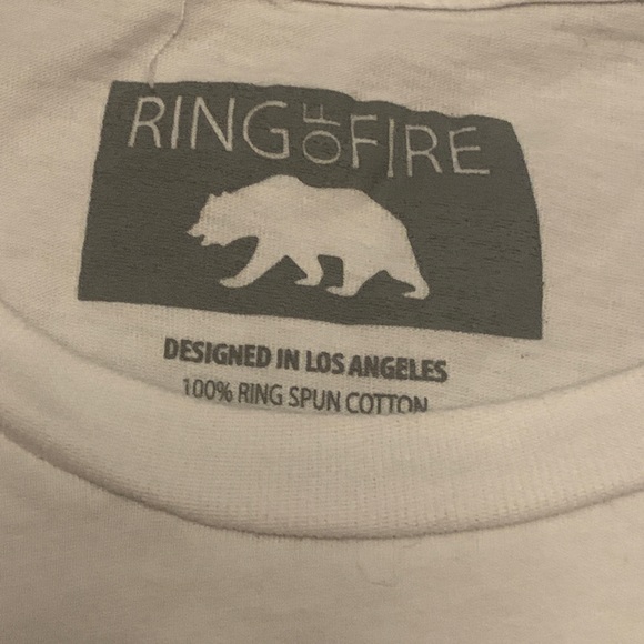 Ring Of Fire Japanese Graphic Print T-Shirt - Picture 3 of 5